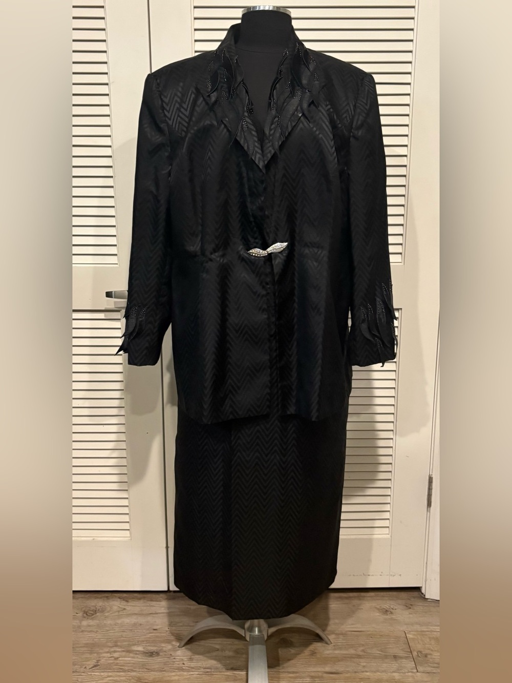 Blessings from Heaven embellished skirt suit
